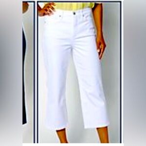 NWT NYDJ OPTIC White high waist  cropped jeans
